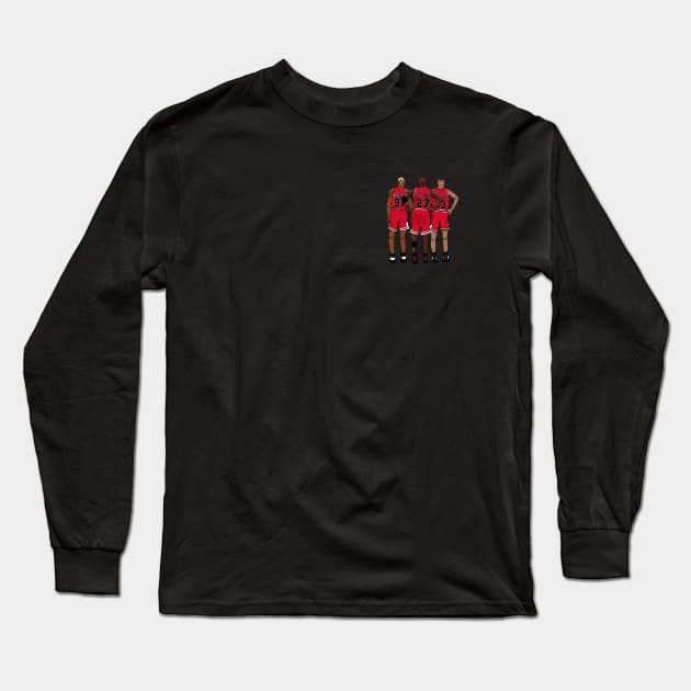 The Last Dance - Bulls 98 Small logo Long Sleeve T-Shirt by makeascene